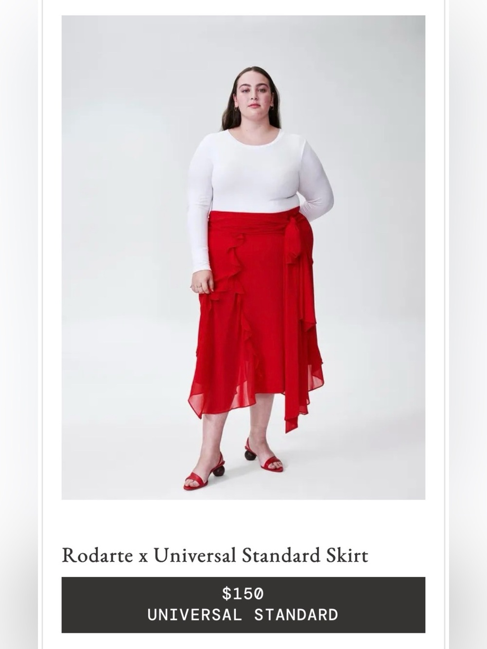 Roseate x Universal Standard Skirt